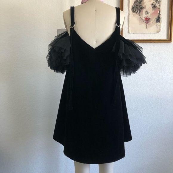 Lazy Oaf GEM Swanning Around Dress Velvet Cold Sho - Picture 9 of 10